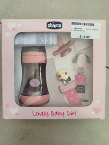 Set Biberon Chicco Rosa