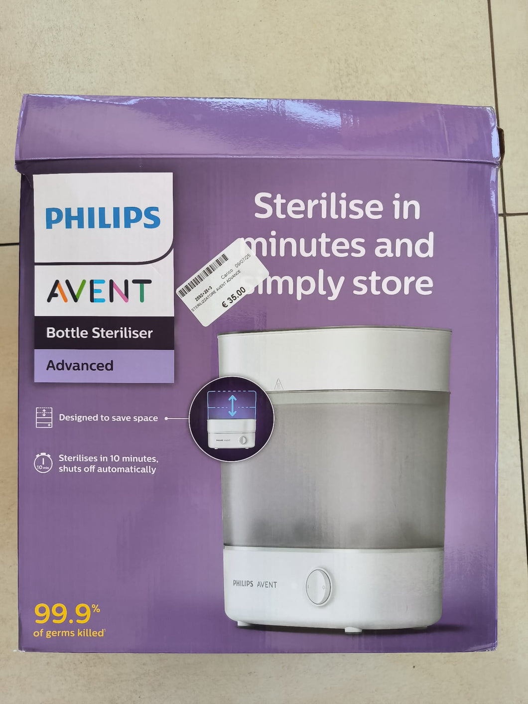 Sterilizzatore Avent Advanced
