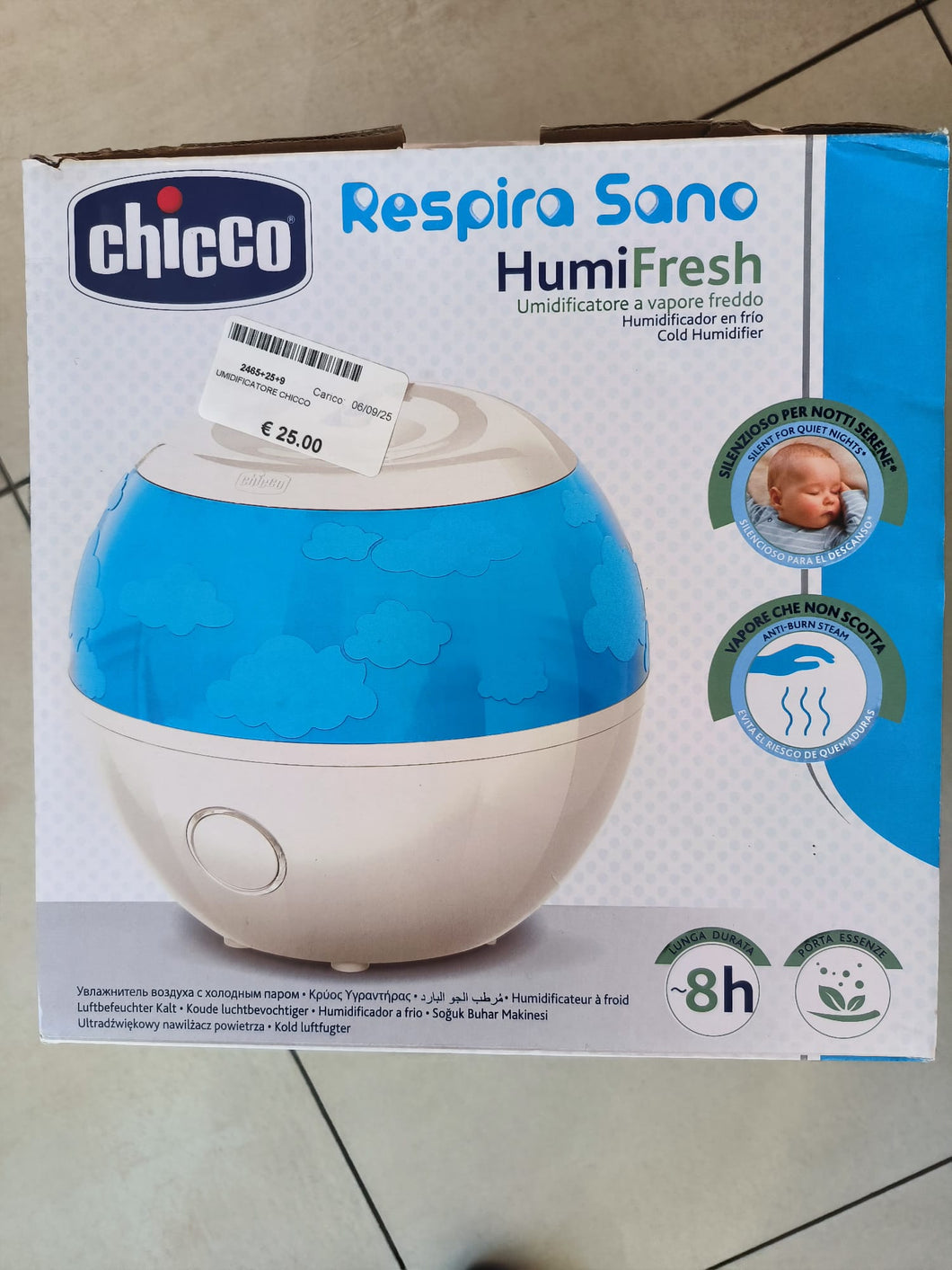 Umidificatore a Vapore Freddo Chicco