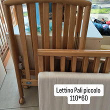 Carica l&#39;immagine nel visualizzatore di Gallery, Lettino Pali Piccolo 110x60

