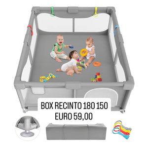 Box Recinto - Centro Attività per Bambini Facile da Montare - 180x150