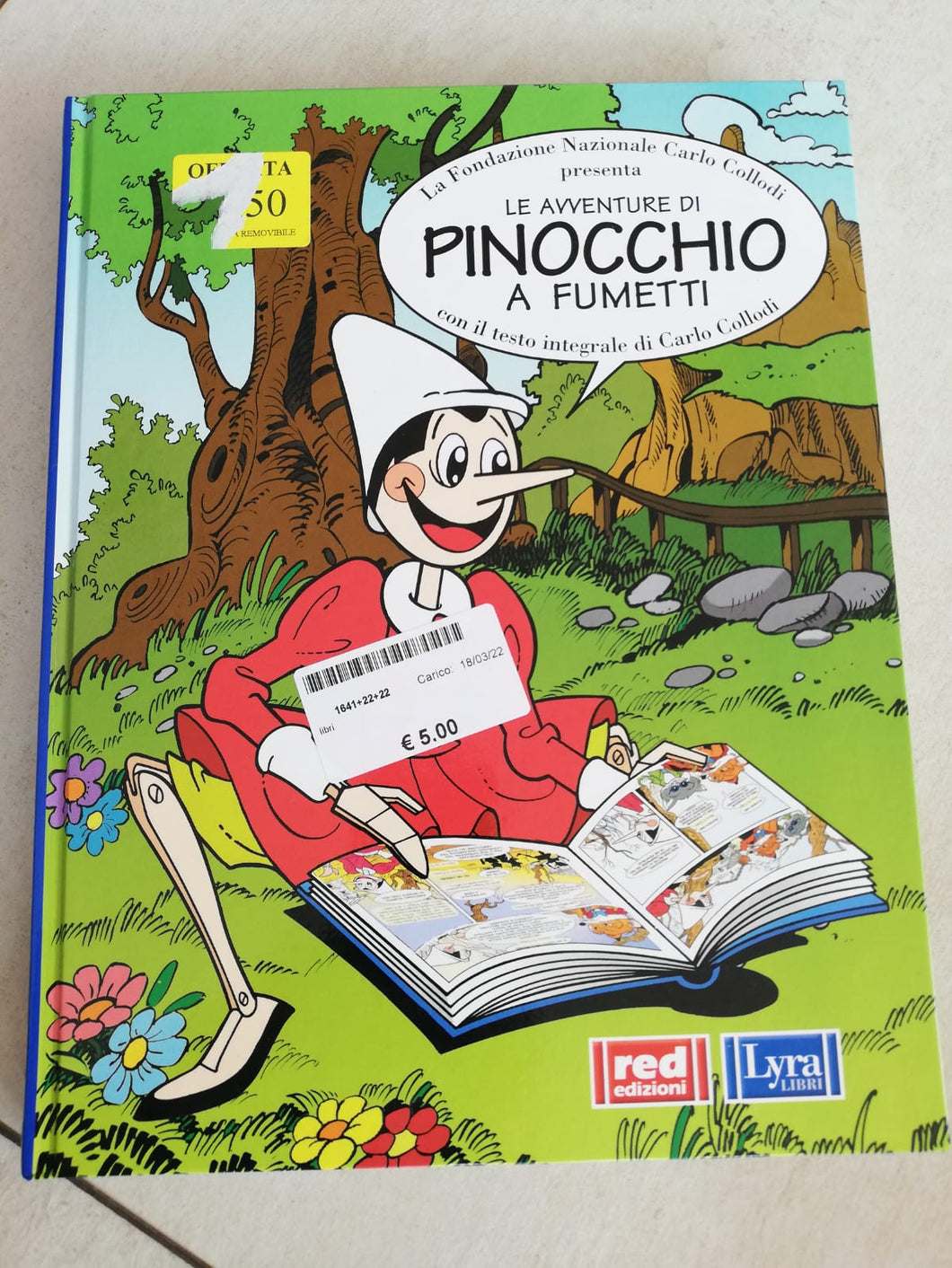 Libro Le Avventure di Pinocchio a Fumetti – Di Manina in Manina